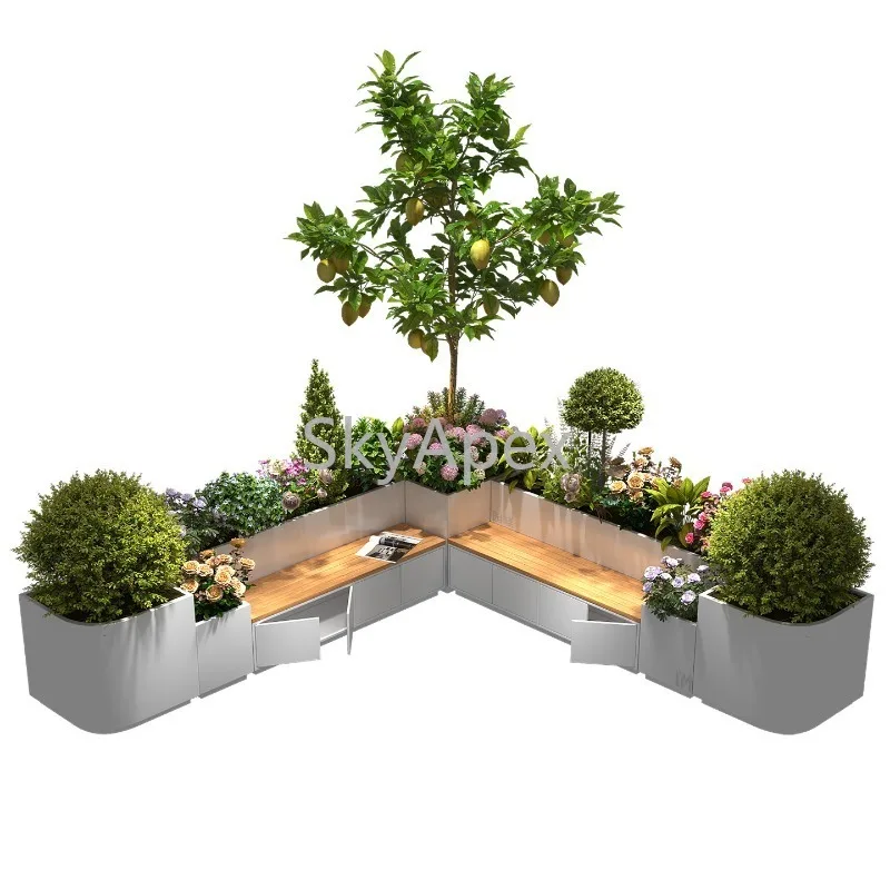 Комбинация цветочных коробок и скамейки из нержавеющей стали для двора — нержавеющая открытый сад, терраса, пейзажный забор, перегородка, кашпо
Комбинация цветочных коробок и скамейки из нержавеющей стали для двора — нержавеющая открытый сад, терраса, пейзажный забор, перегородка, кашпо