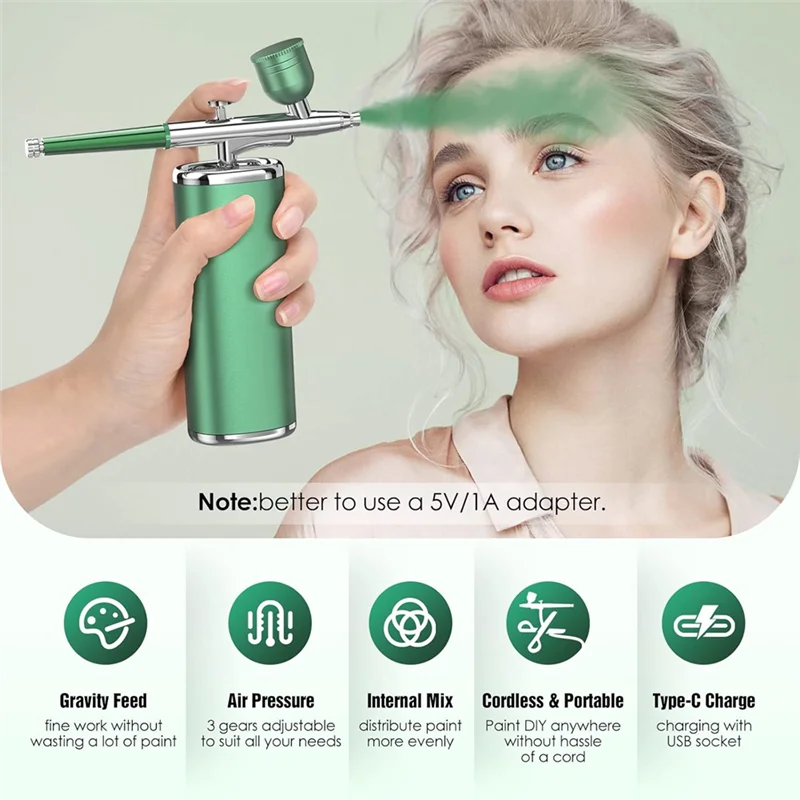 ABKU-Airbrush Kit For Nail-Rechargeable Cordless Air Brush With Compressor For Nails Paint Tattoo Art Makeup Painting Cake
ABKU-Airbrush Kit For Nail-Rechargeable Cordless Air Brush With Compressor For Nails Paint Tattoo Art Makeup Painting Cake