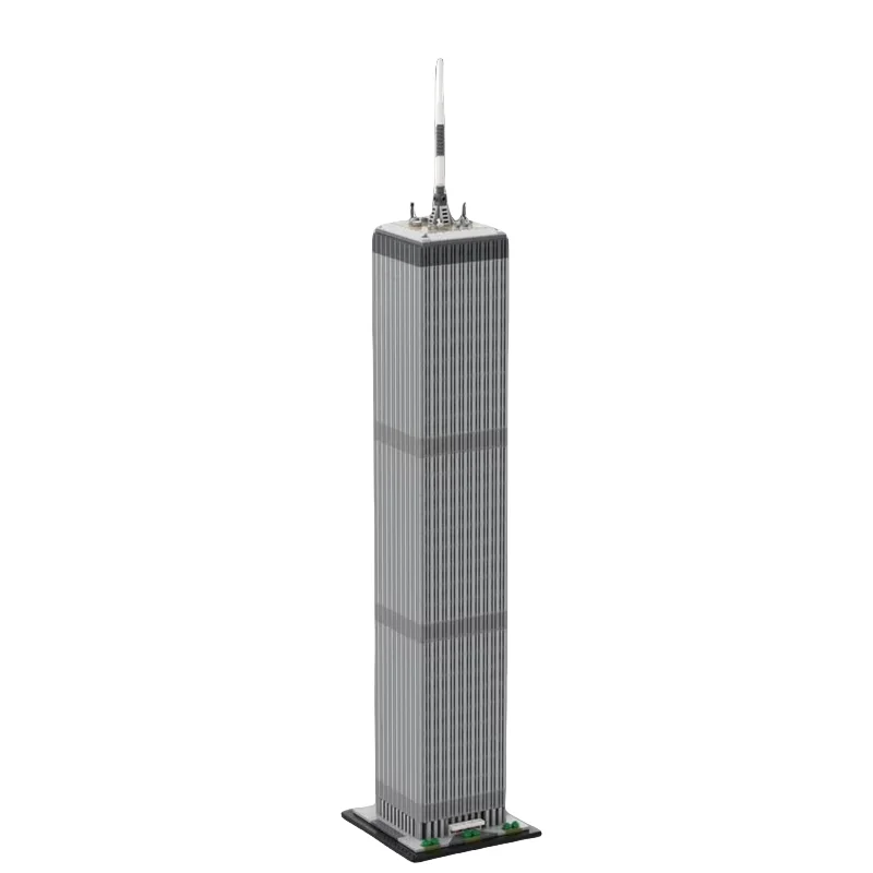 MOC Bricks World Trade Center масштаб 1:80, модель здания North Tower, 2126 шт., сборка мелких частиц, игрушечные строительные блоки, дисплей
MOC Bricks World Trade Center масштаб 1:80, модель здания North Tower, 2126 шт., сборка мелких частиц, игрушечные строительные блоки, дисплей