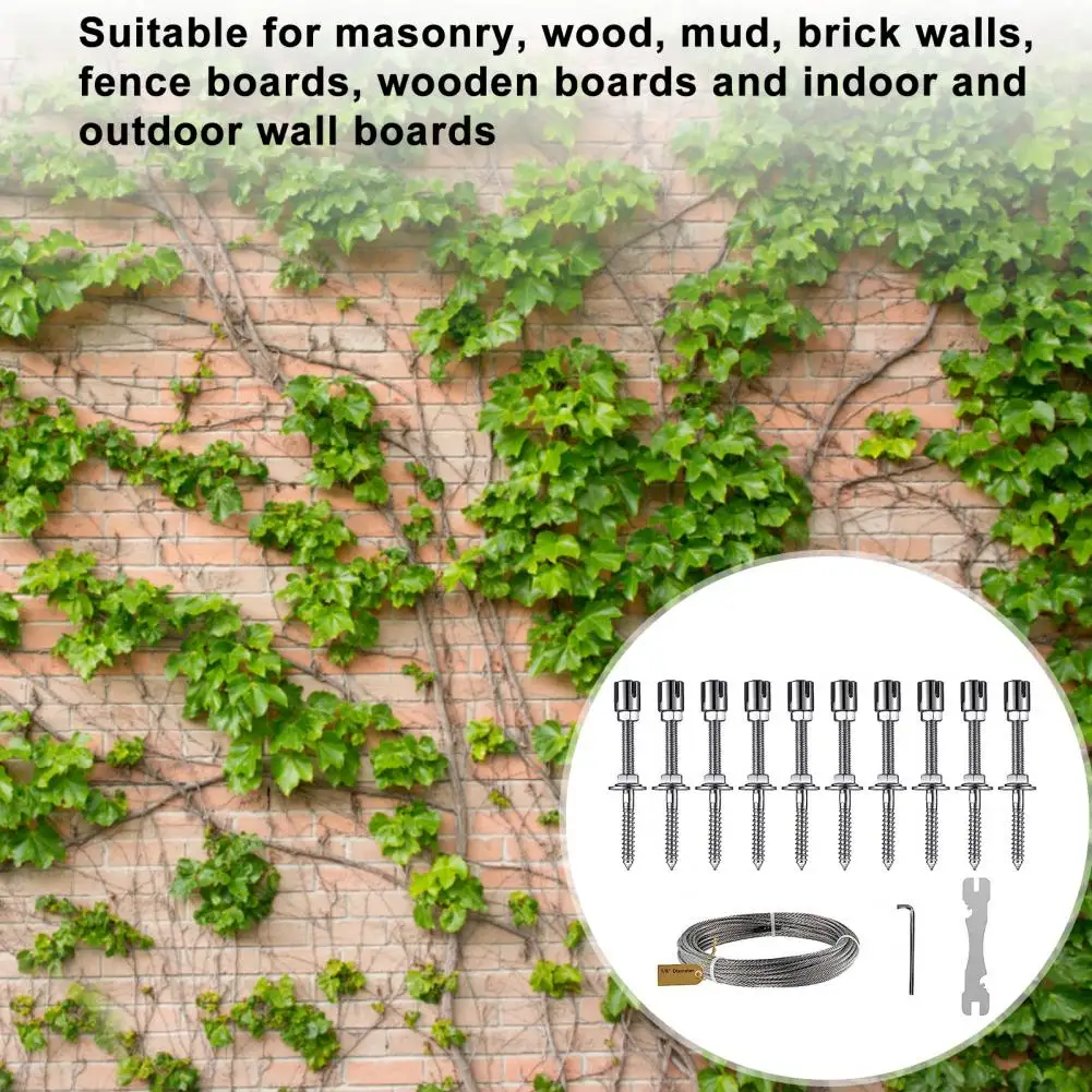 Plant Climbing Rope Combination Plant Climbing Shape Stainless Steel Plant Climbing Rope Kit for Garden Flexible Wall Wire
Plant Climbing Rope Combination Plant Climbing Shape Stainless Steel Plant Climbing Rope Kit for Garden Flexible Wall Wire