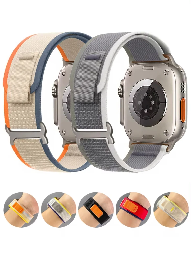 Ремешок Trail loop для Apple Watch Band 46 мм 49 мм 45 мм 42 мм 40 мм 41 мм, нейлоновый спортивный браслет correa iwatch 10 9 8 7 6 5 4 3 Ultra SE
Ремешок Trail loop для Apple Watch Band 46 мм 49 мм 45 мм 42 мм 40 мм 41 мм, нейлоновый спортивный браслет correa iwatch 10 9 8 7 6 5 4 3 Ultra SE