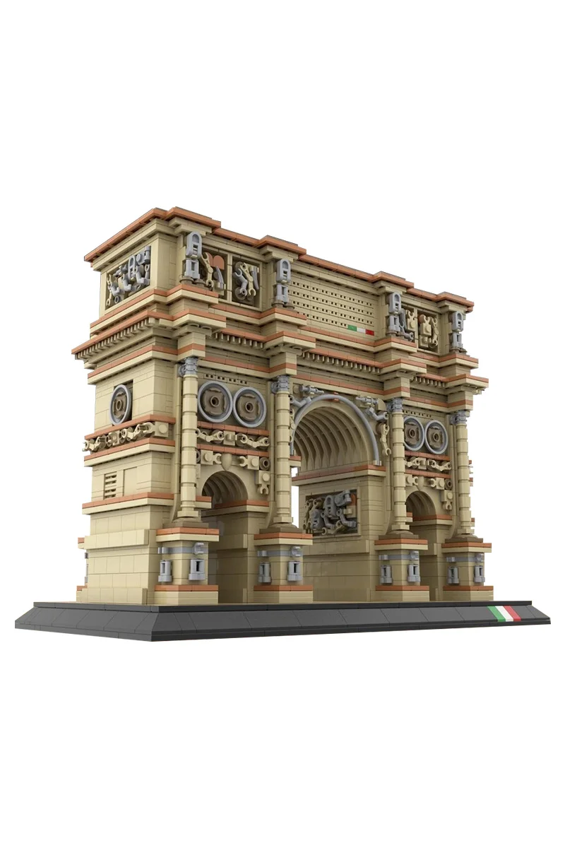 MOC модульные строительные блоки Arco di Constantino, модель арки Constantine, архитектура, вид на улицу, кирпичи, сборка, игрушки, подарки
MOC модульные строительные блоки Arco di Constantino, модель арки Constantine, архитектура, вид на улицу, кирпичи, сборка, игрушки, подарки