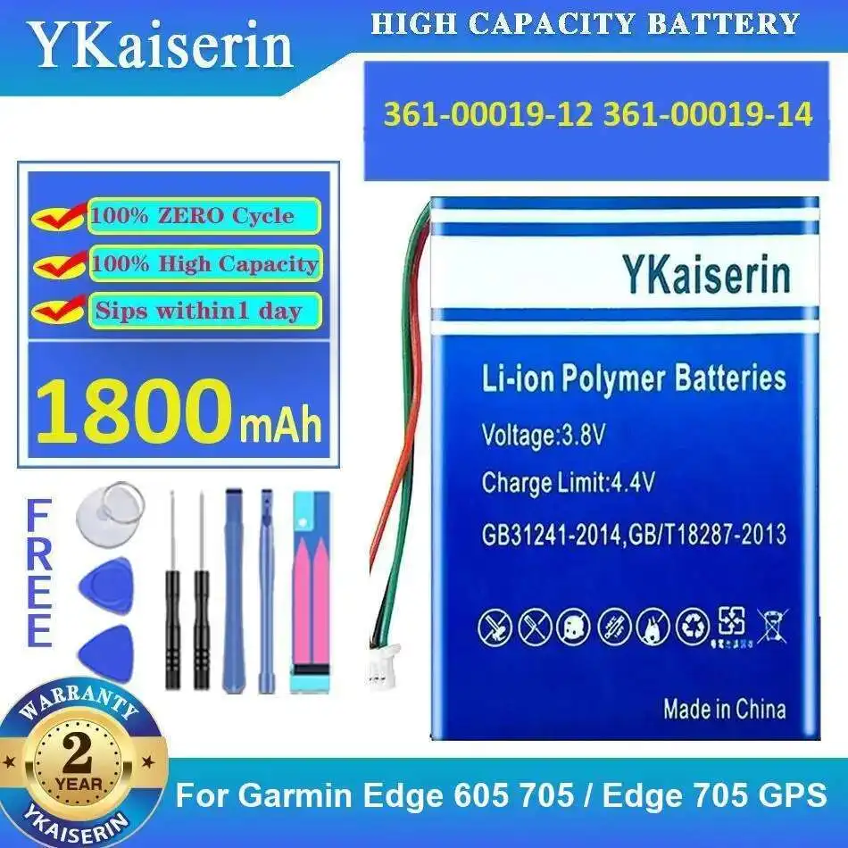 High Compatibility 361-00019-12 361-00019-14 1800mAh High Performance Gps Battery For Garmin Edge 605 705 Edge 705 Gps
High Compatibility 361-00019-12 361-00019-14 1800mAh High Performance Gps Battery For Garmin Edge 605 705 Edge 705 Gps