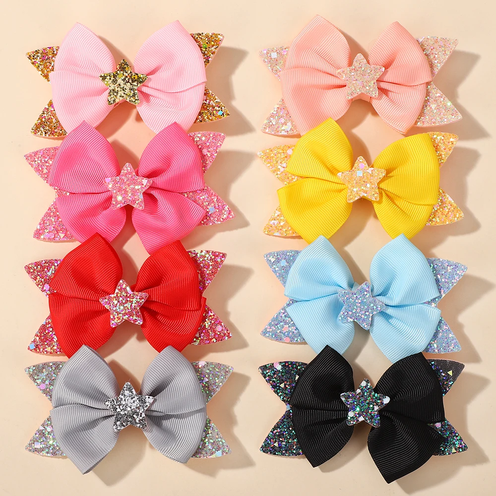 20 шт./компл., заколки для волос для маленьких девочек, блестящая лента со звездами, головной убор с бантом «ласточкин хвост», милые аксессуары для волос произвольного цвета для девочек
20 шт./компл., заколки для волос для маленьких девочек, блестящая лента со звездами, головной убор с бантом «ласточкин хвост», милые аксессуары для волос произвольного цвета для девочек