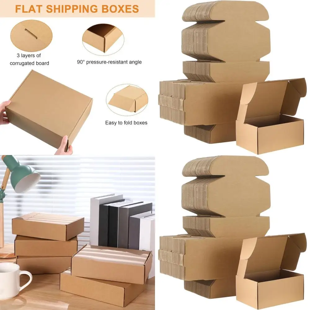 100 упаковок маленьких картонных коробок для отправки - 6x4x2 дюйма, коричневые гофрированные почтовые коробки для бизнес-упаковки
100 упаковок маленьких картонных коробок для отправки - 6x4x2 дюйма, коричневые гофрированные почтовые коробки для бизнес-упаковки
