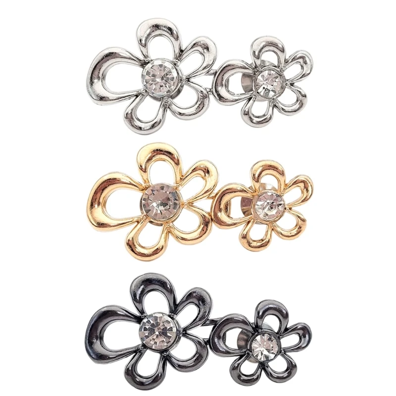 6Pcs Elegant Flower Waist Tightening Button For Jeans Pants Waist Fastener Clip
6Pcs Elegant Flower Waist Tightening Button For Jeans Pants Waist Fastener Clip