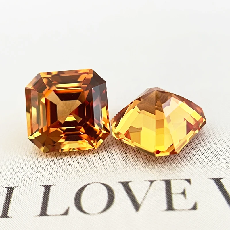 Top Lab Grown Sapphire Orange Square Asscher Cut VVS1 Gemstone Charms DIY for Jewelry Making Material Selectable AGL Certificate
Top Lab Grown Sapphire Orange Square Asscher Cut VVS1 Gemstone Charms DIY for Jewelry Making Material Selectable AGL Certificate