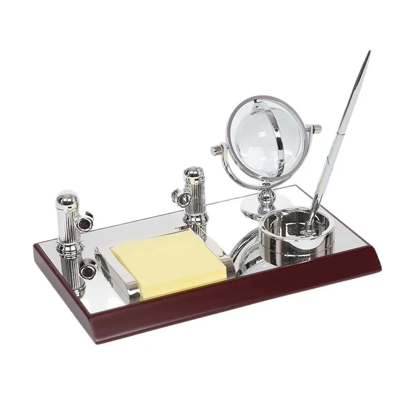 Mirror wooden ornament sticky notes high-end, practical, office desktop jewelry pen holder desk
Mirror wooden ornament sticky notes high-end, practical, office desktop jewelry pen holder desk