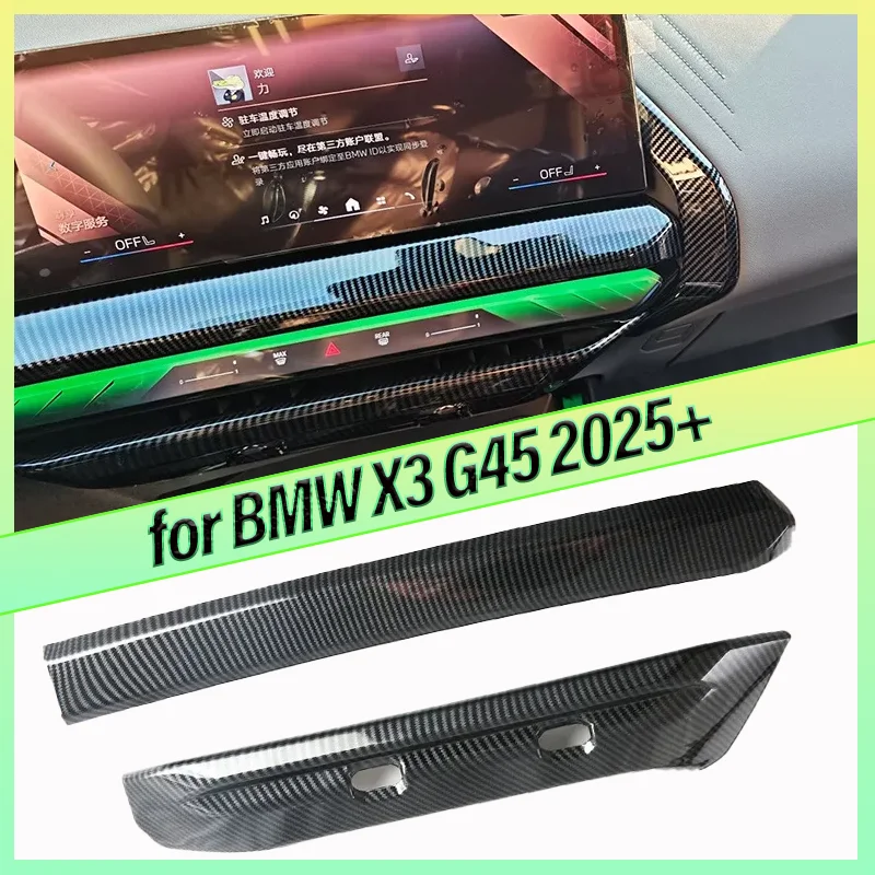 For BMW X3 G45 2025+ Car ABS Carbon Fiber Look Central Vent Cover Trim Auto Accessories
For BMW X3 G45 2025+ Car ABS Carbon Fiber Look Central Vent Cover Trim Auto Accessories