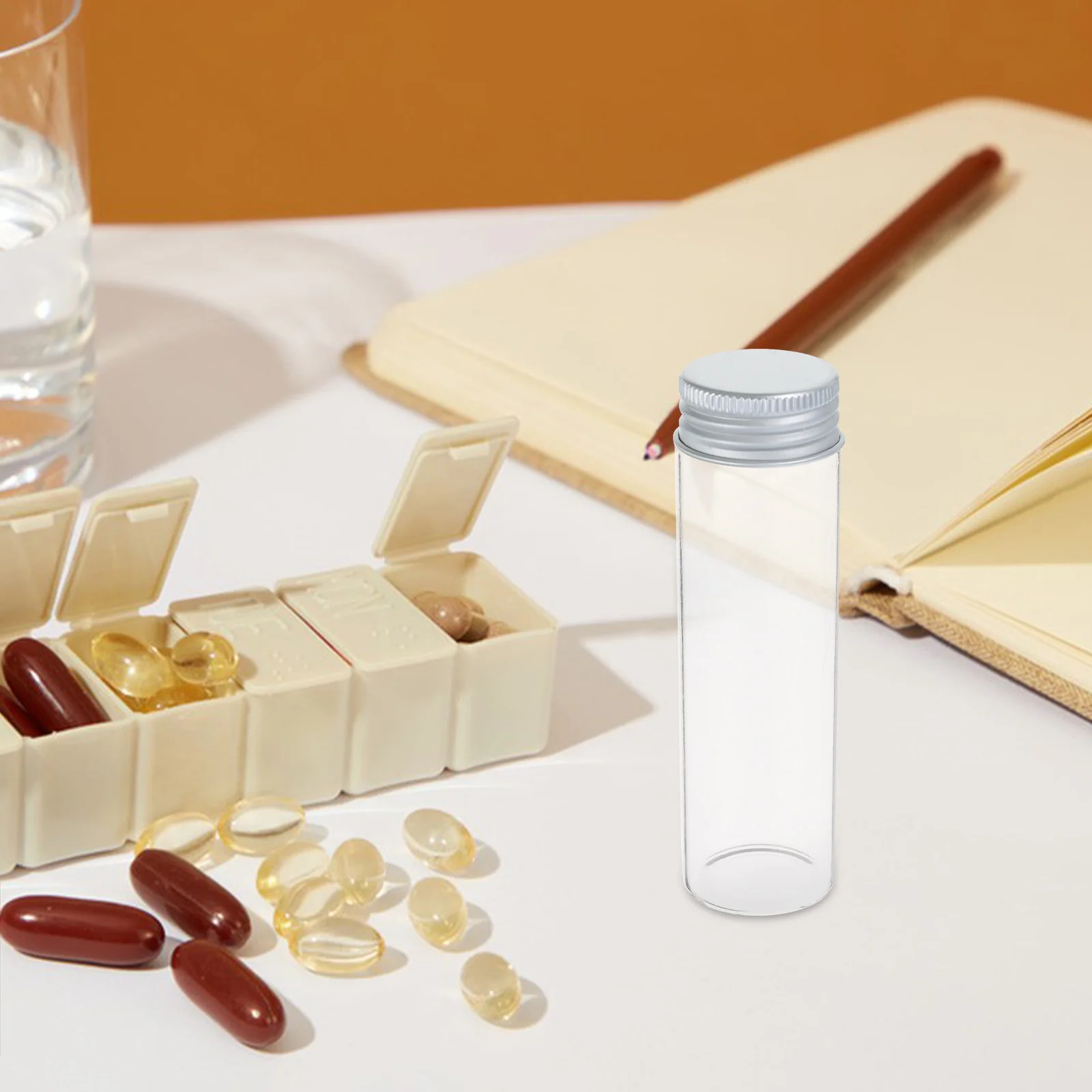 30Pcs Small Transparent Glass Vials Medicine Bottles Airtight Lids Secure Powder Capsule Storage Small Glass Jars for Travel
30Pcs Small Transparent Glass Vials Medicine Bottles Airtight Lids Secure Powder Capsule Storage Small Glass Jars for Travel