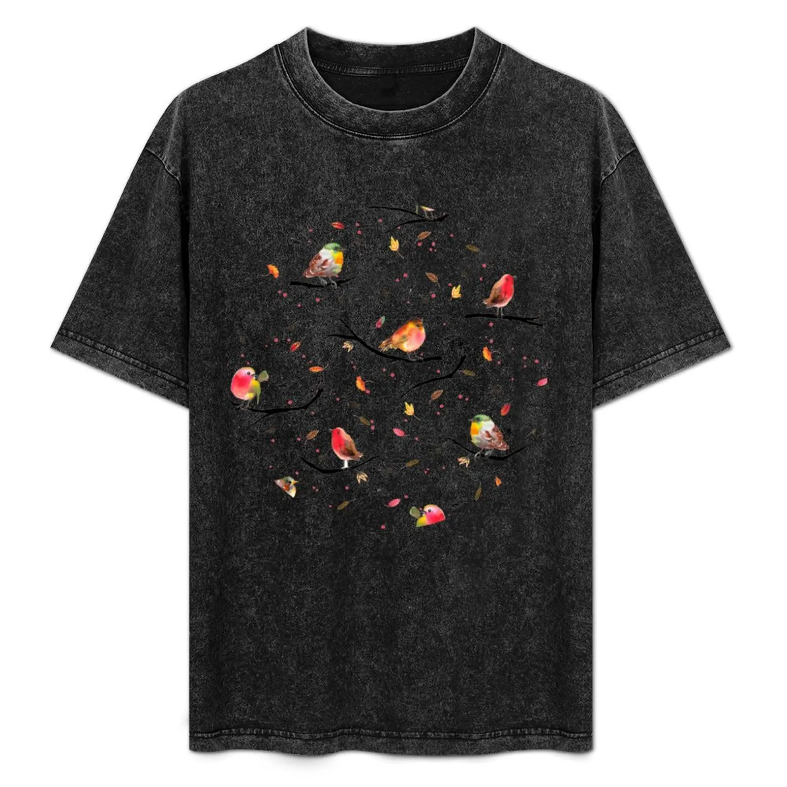 Cute Watercolor Birds - Robin Bird, Goldfinch T-Shirt Soft Durable Cotton T-Shirt
Cute Watercolor Birds - Robin Bird, Goldfinch T-Shirt Soft Durable Cotton T-Shirt