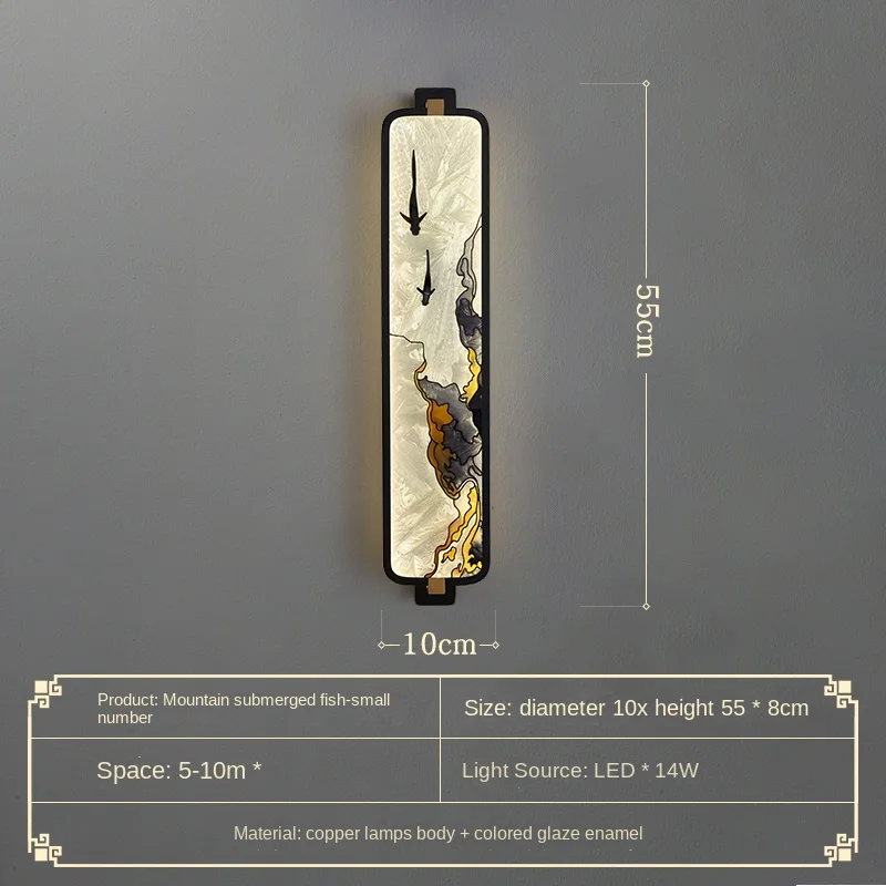 New Chinese Enamel Color Wall Lamp Living Room Wall Light Bulb Chinese Style Villa Stairs Bedside Lamp Copper Lamps
New Chinese Enamel Color Wall Lamp Living Room Wall Light Bulb Chinese Style Villa Stairs Bedside Lamp Copper Lamps