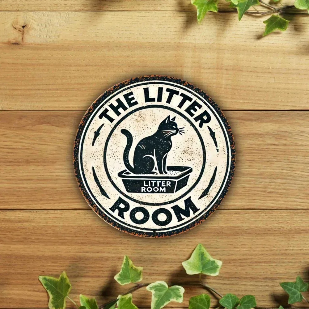 CatNostalgiaVintz "The Litter Room" Aluminum Sign | Single Pack | Anodized with "Feline Swagger
CatNostalgiaVintz "The Litter Room" Aluminum Sign | Single Pack | Anodized with "Feline Swagger