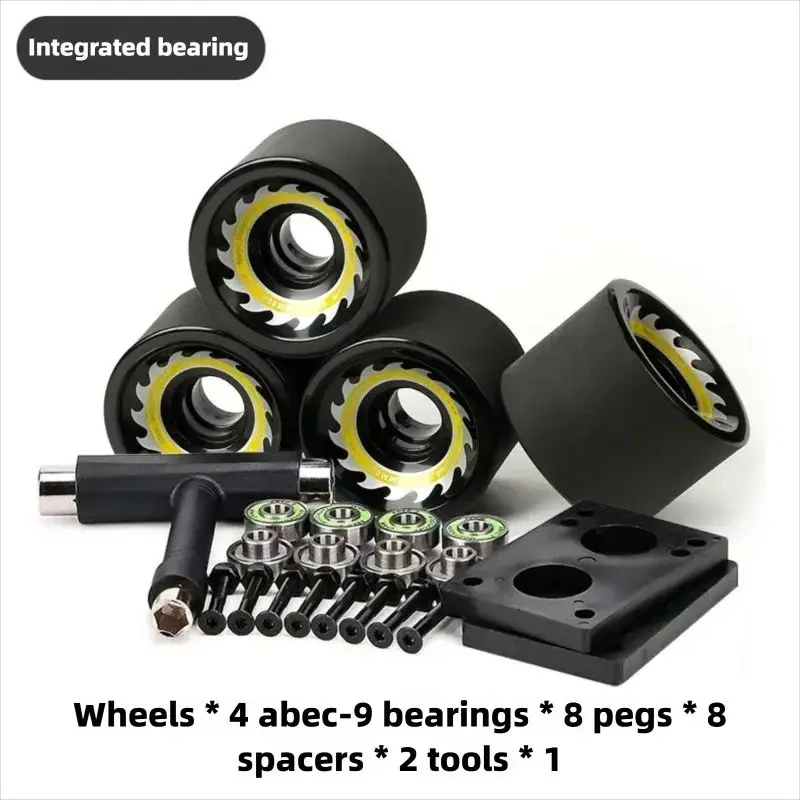 65mm Skateboard Soft Wheels High Elastic Shock Absorbing Noise Reduction Street Cruising Wheels Accessories For Double Kick Long
65mm Skateboard Soft Wheels High Elastic Shock Absorbing Noise Reduction Street Cruising Wheels Accessories For Double Kick Long