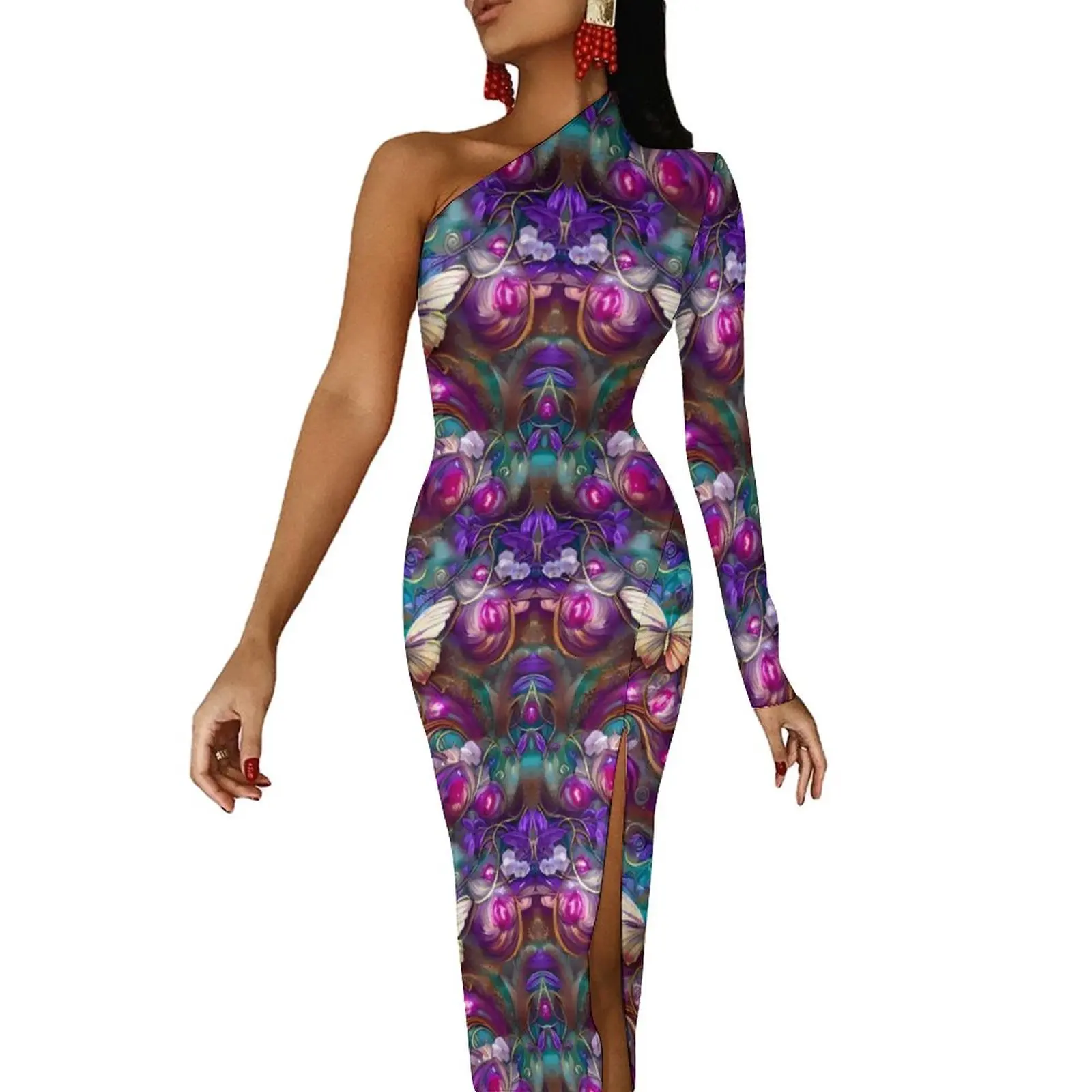 Butterfly Print Maxi Dress One Shoulder Blue And Purple Trendy Bodycon Dress Autumn Streetwear Long Dresses Women Custom Vestido
Butterfly Print Maxi Dress One Shoulder Blue And Purple Trendy Bodycon Dress Autumn Streetwear Long Dresses Women Custom Vestido
