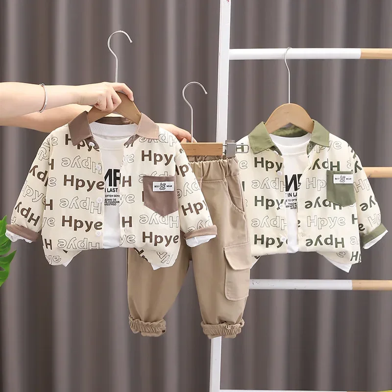 New Autumn Baby Girls Clothes Children Boys Letter Jacket T-Shirt Pants 3Pcs/Set Kids Clothing Infant Costume Toddler Tracksuits
New Autumn Baby Girls Clothes Children Boys Letter Jacket T-Shirt Pants 3Pcs/Set Kids Clothing Infant Costume Toddler Tracksuits
