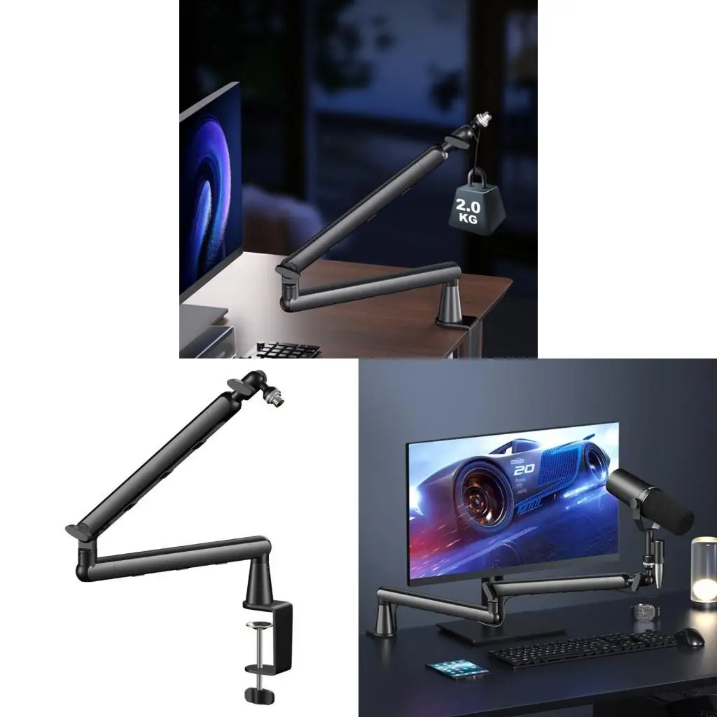 F42D Adjustable 360 Rotatable Microphones Boom Arm Desk Stand for Radio Studio Podcast Gaming
F42D Adjustable 360 Rotatable Microphones Boom Arm Desk Stand for Radio Studio Podcast Gaming