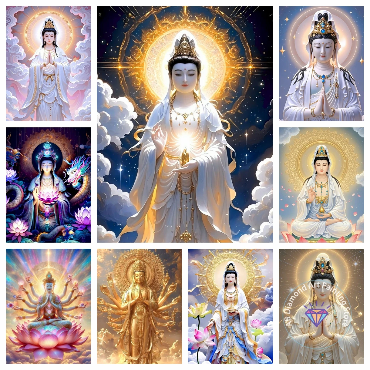 The Goddess of Mercy Buddhism Religion AB Diamond Painting Kit DIYDiamond Cross Stitch Handmade Art Gift Crafts Home Decor Gift
The Goddess of Mercy Buddhism Religion AB Diamond Painting Kit DIYDiamond Cross Stitch Handmade Art Gift Crafts Home Decor Gift