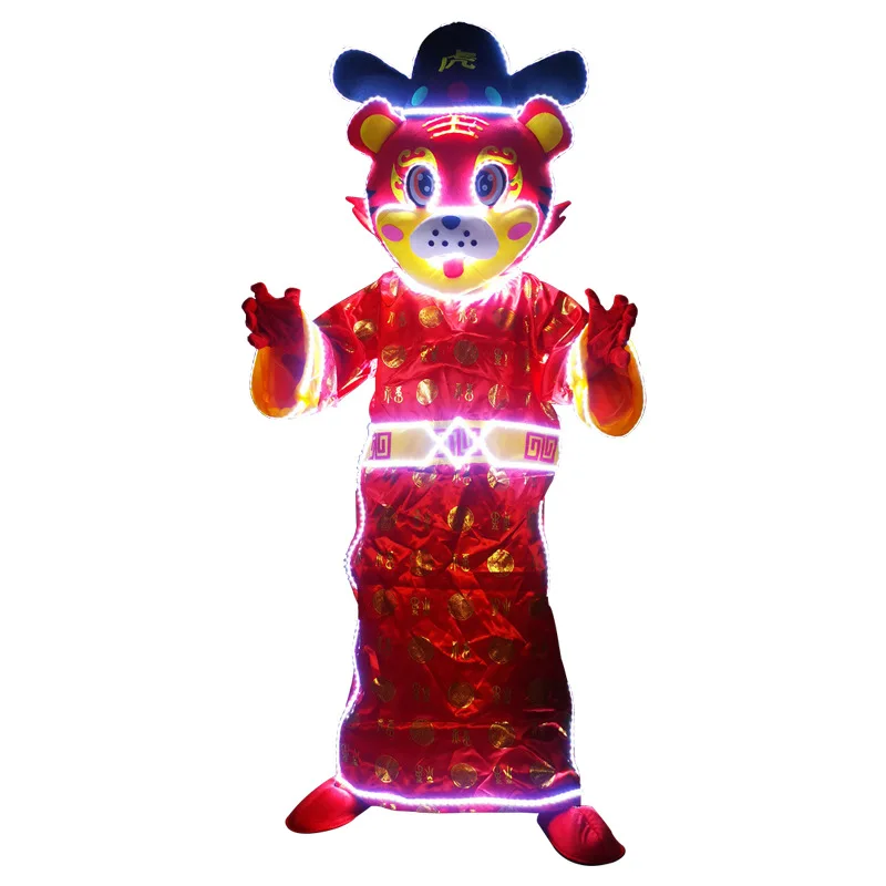 LED luminous God of Wealth costume puppet costume parade doll costume KTV bar Year of the Tiger performance shopping mall 
LED luminous God of Wealth costume puppet costume parade doll costume KTV bar Year of the Tiger performance shopping mall