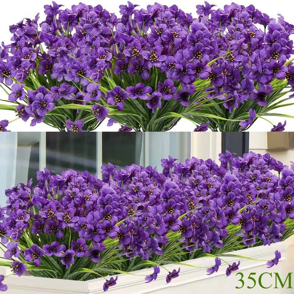 Artificial Spring Grass Violets Do Not Fade 35cm Plastic Plants Outdoor Garden Decoration Fake Flowers Family Party Decoration
Artificial Spring Grass Violets Do Not Fade 35cm Plastic Plants Outdoor Garden Decoration Fake Flowers Family Party Decoration