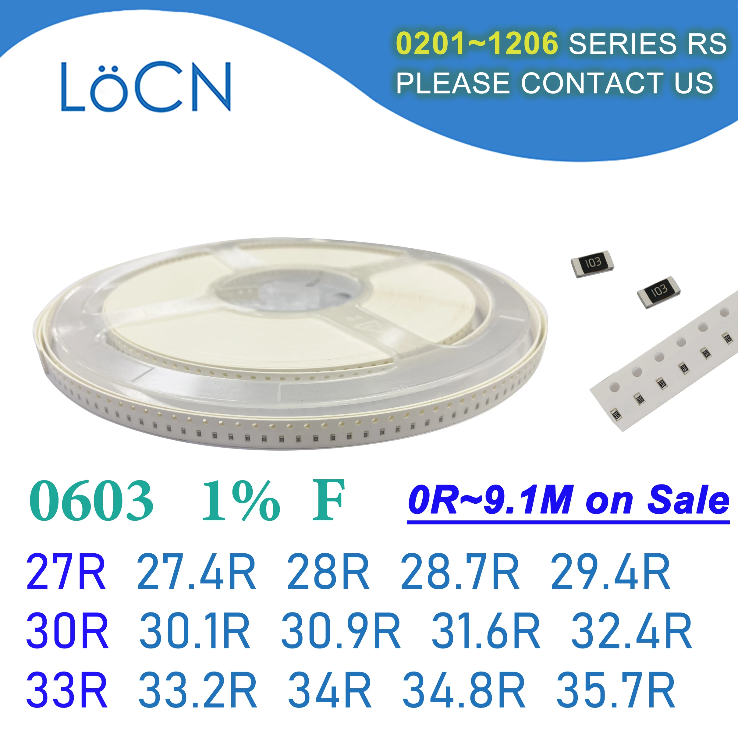 0603 1% 5000 шт. SMD резистор F 27R 27.4R 28R 28.7R 29.4R 30R 30.1R 30.9R 31.6R 32.4R 33R 33.2R 34R 34.8R 35.7R 1608 Ом
0603 1% 5000 шт. SMD резистор F 27R 27.4R 28R 28.7R 29.4R 30R 30.1R 30.9R 31.6R 32.4R 33R 33.2R 34R 34.8R 35.7R 1608 Ом