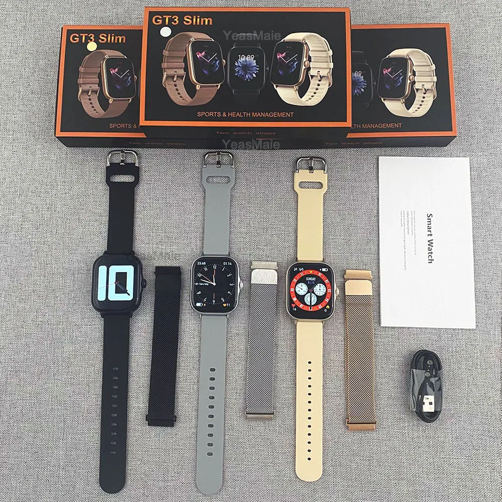 + 2 шт. Новые тонкие умные часы GT3 2,01 дюйма с HD-экраном Bluetooth вызов GPS-трекер Водонепроницаемые умные часы Ultra Series 8 Фитнес-браслет
+ 2 шт. Новые тонкие умные часы GT3 2,01 дюйма с HD-экраном Bluetooth вызов GPS-трекер Водонепроницаемые умные часы Ultra Series 8 Фитнес-браслет