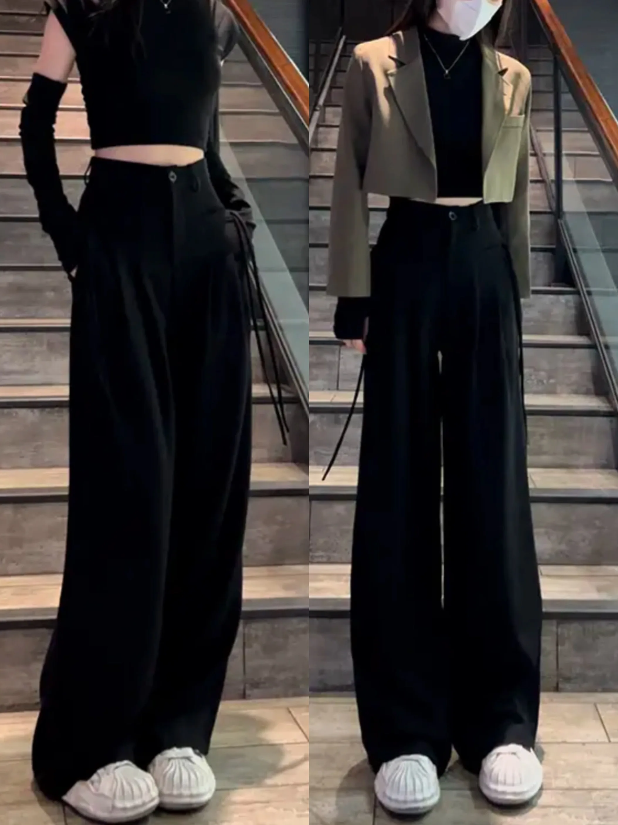 Широкие брюки Bla для женщин больших размеров: прямые, повседневные, в пол, с высокой талией, струящиеся, для офиса
Широкие брюки Bla для женщин больших размеров: прямые, повседневные, в пол, с высокой талией, струящиеся, для офиса