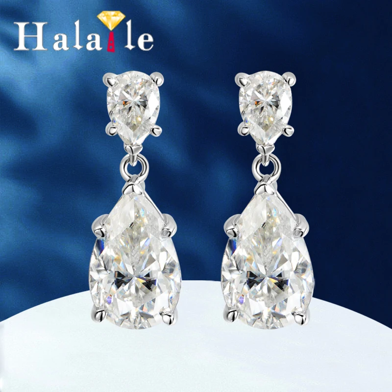 Серьги Halaile D цвета с муассанитом из стерлингового серебра S925 с каплями воды и GRA, женские роскошные ювелирные изделия, модный свадебный подарок
Серьги Halaile D цвета с муассанитом из стерлингового серебра S925 с каплями воды и GRA, женские роскошные ювелирные изделия, модный свадебный подарок
