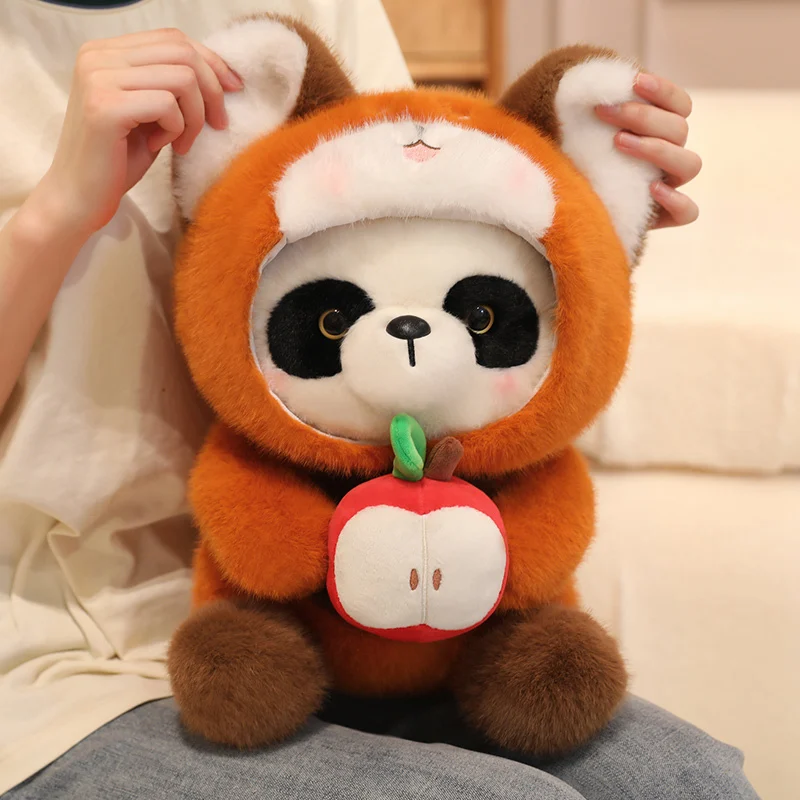 Забавная панда и красная панда 2 в 1, плюшевые игрушки, Премиум, пушистая мультяшная кукла-трансформер, мягкие игрушки-компаньоны, подарок на день рождения 
Забавная панда и красная панда 2 в 1, плюшевые игрушки, Премиум, пушистая мультяшная кукла-трансформер, мягкие игрушки-компаньоны, подарок на день рождения