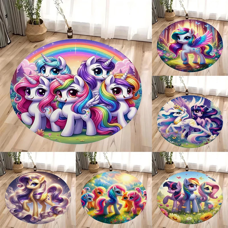 New My Little Pony Rainbow Rug Anti-slip Area Rug Round Carpet for Living Room Kitchen Bedroom Sofa Rugs Kids Bedroom Floor Mat
New My Little Pony Rainbow Rug Anti-slip Area Rug Round Carpet for Living Room Kitchen Bedroom Sofa Rugs Kids Bedroom Floor Mat