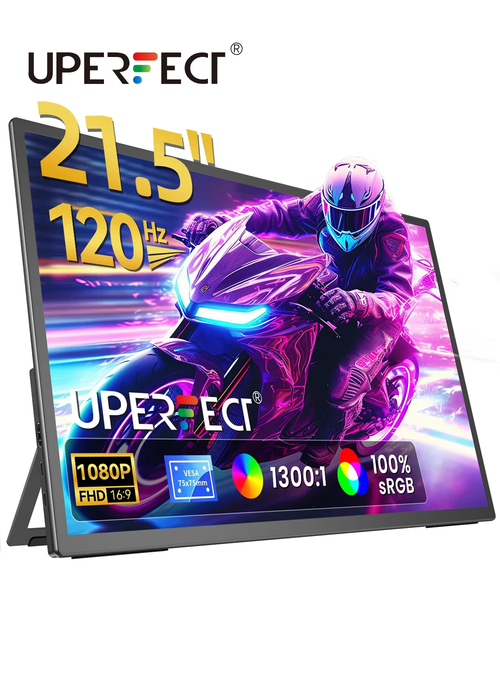 Большой портативный монитор UPERFECT 21,5" 1080P 120 Гц 100% sRGB с регулируемой подставкой 180° и игровым дорожным экраном VESA для настольного компьютера, ноутбука, Mac, Xbox, PS5, Switch
Большой портативный монитор UPERFECT 21,5" 1080P 120 Гц 100% sRGB с регулируемой подставкой 180° и игровым дорожным экраном VESA для настольного компьютера, ноутбука, Mac, Xbox, PS5, Switch