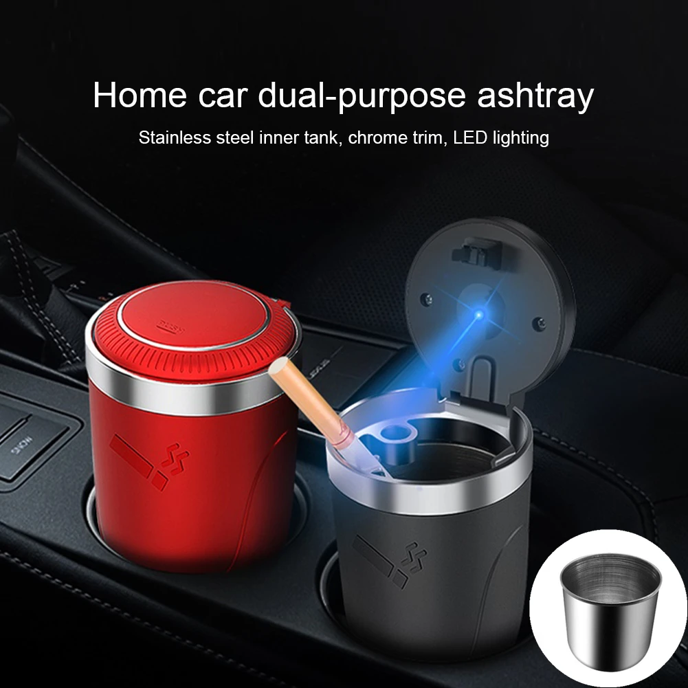 Car Ashtray with LED Light Push Type Interior Decoration Creative Multifunctional Auto Vehicle Cigarette Ashtray Holder
Car Ashtray with LED Light Push Type Interior Decoration Creative Multifunctional Auto Vehicle Cigarette Ashtray Holder