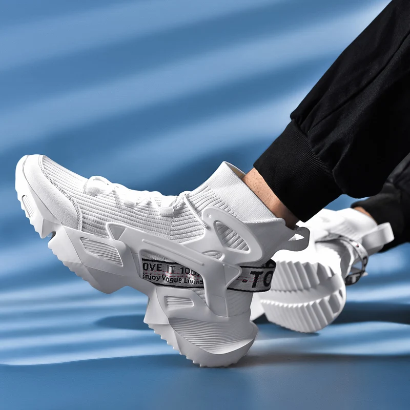 New men's running shoes, Fashionable thick soled dad shoes, High top lightweight hiking shoes, Outdoor casual sports shoes
New men's running shoes, Fashionable thick soled dad shoes, High top lightweight hiking shoes, Outdoor casual sports shoes