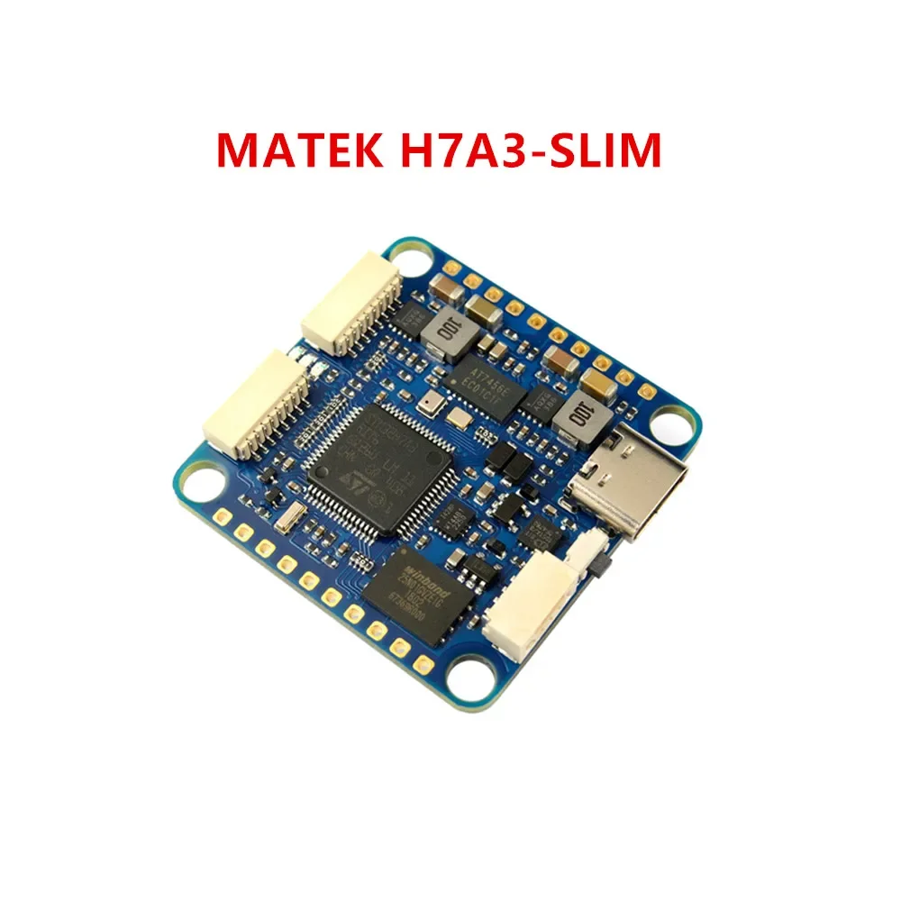 MATEK Mateksys H7A3-SLIM FLIGHT CONTROLLER ICM42688P SPL06-001 OSD 11x PWM out BEC5V/9V For X8 FPV Racing
MATEK Mateksys H7A3-SLIM FLIGHT CONTROLLER ICM42688P SPL06-001 OSD 11x PWM out BEC5V/9V For X8 FPV Racing