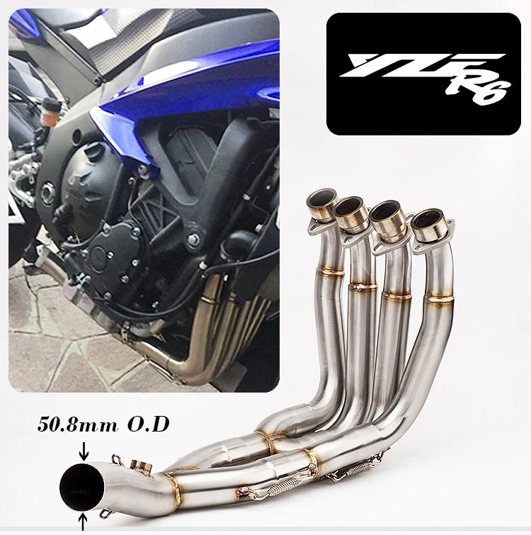 Moto Exhaust Full System Motorcycle Modified Front Mid Pipe Muffler Bicycle Slip on Stainless Steel Link for R6 YZF
Moto Exhaust Full System Motorcycle Modified Front Mid Pipe Muffler Bicycle Slip on Stainless Steel Link for R6 YZF