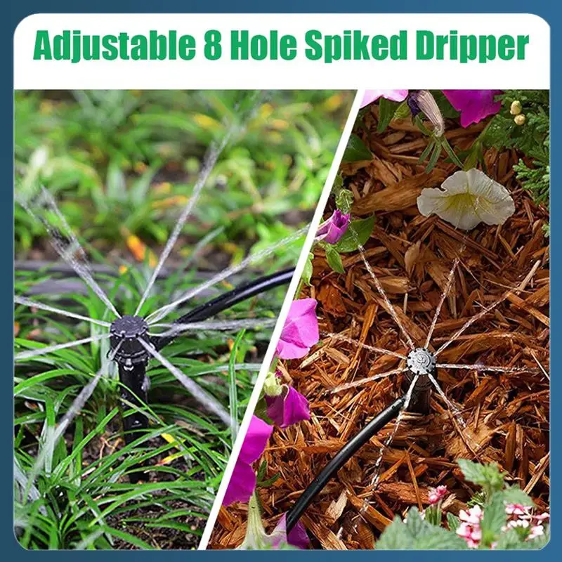 100 Pcs 4/7Mm Tube Compatible Adjustable 360° Drip Emitters Kit Efficient Drip Irrigation System Set
100 Pcs 4/7Mm Tube Compatible Adjustable 360° Drip Emitters Kit Efficient Drip Irrigation System Set