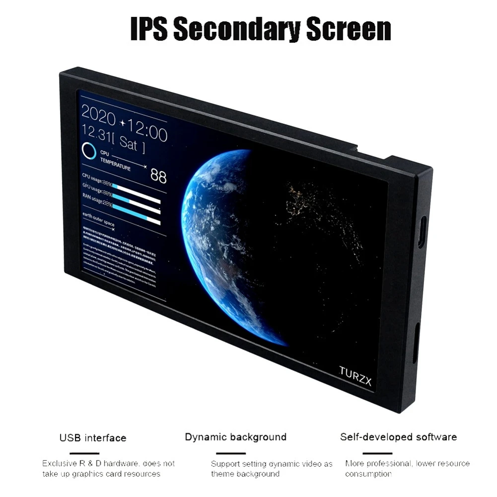 Reliablemini Computer USB Display 5.2Inch IPS Secondary Screen Freely AIDA64 PC Temperature Monitoring Dynamic Theme Support
Reliablemini Computer USB Display 5.2Inch IPS Secondary Screen Freely AIDA64 PC Temperature Monitoring Dynamic Theme Support