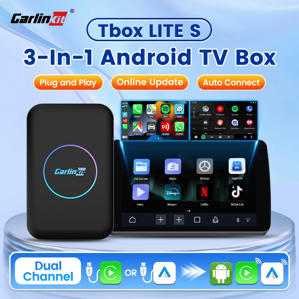 CarlinKit HDMI Android TV Box Smart CarPlay Android Auto беспроводной адаптер для автомобильного воспроизведения видео поддержка YouTube Spotify IPTV 3-в-1
CarlinKit HDMI Android TV Box Smart CarPlay Android Auto беспроводной адаптер для автомобильного воспроизведения видео поддержка YouTube Spotify IPTV 3-в-1