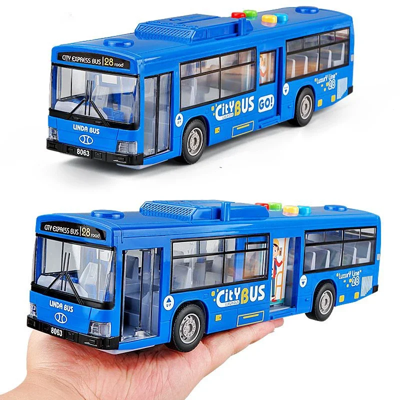 Большая открытая дверь, легкая модель музыкального автобуса, двухсекционный автобус, городская детская игрушка в подарок, игрушки-симуляторы автобуса 
Большая открытая дверь, легкая модель музыкального автобуса, двухсекционный автобус, городская детская игрушка в подарок, игрушки-симуляторы автобуса