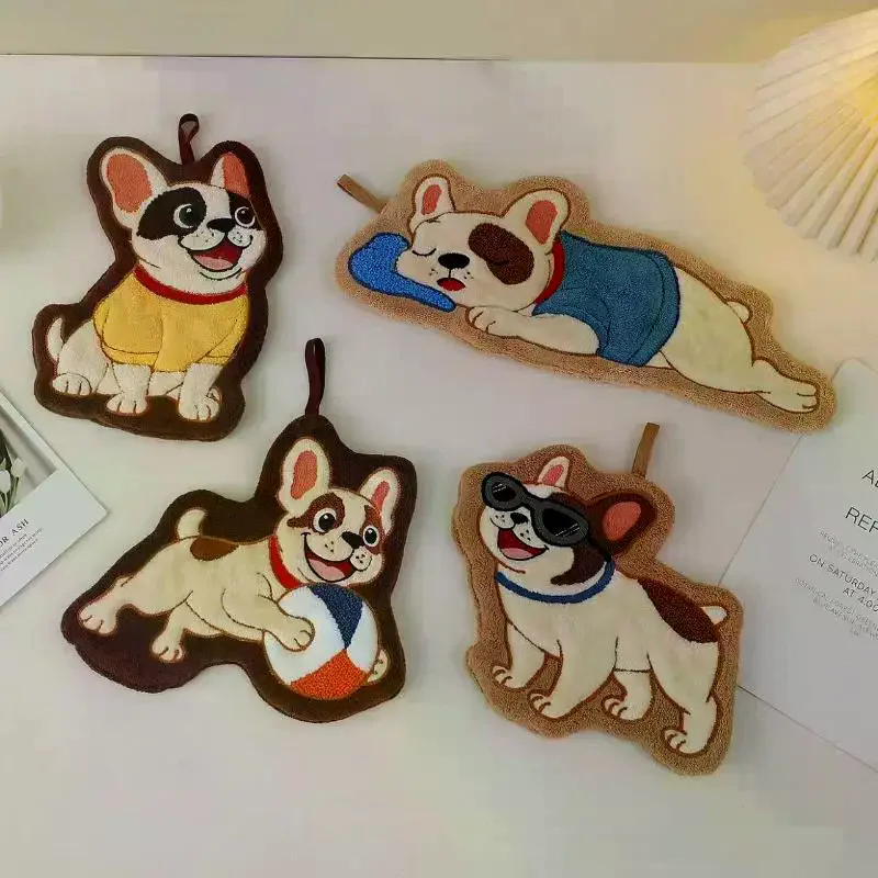 Cute Puppy Hand Towel Quick Drying Kitchen Cleaning Rag Coral Velvet Cartoon Animal Absorbent Bathroom Hanging Towel
Cute Puppy Hand Towel Quick Drying Kitchen Cleaning Rag Coral Velvet Cartoon Animal Absorbent Bathroom Hanging Towel