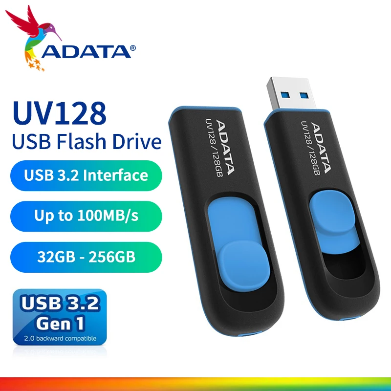 ADATA USB 3.2 Pen Drive Original USB Flash Drive 32GB 64GB 128GB 256GB U Disk for PC tablet smart TV Max 100Mb/s Memory Stick
ADATA USB 3.2 Pen Drive Original USB Flash Drive 32GB 64GB 128GB 256GB U Disk for PC tablet smart TV Max 100Mb/s Memory Stick