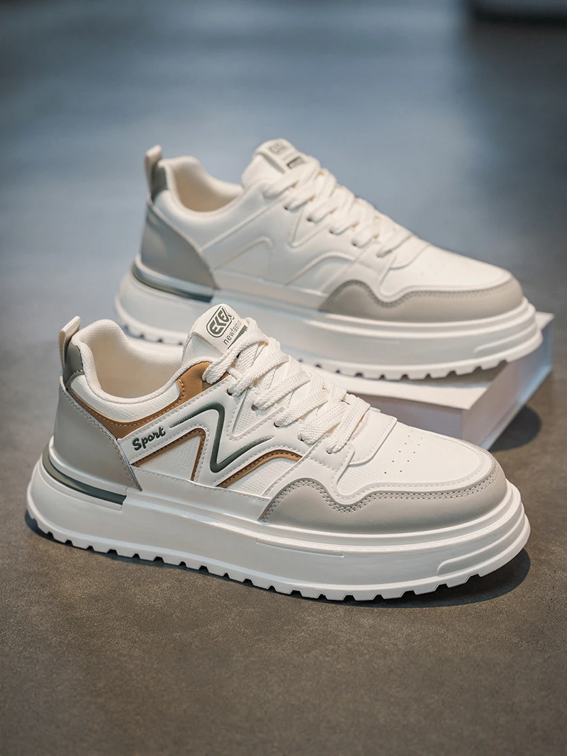 Men's Leather Surface Sports Shoes Casual Outdoor Thick Bottom Heightening White Trendy Shoes Summer Fashion All-Match Flat S...
Men's Leather Surface Sports Shoes Casual Outdoor Thick Bottom Heightening White Trendy Shoes Summer Fashion All-Match Flat S...