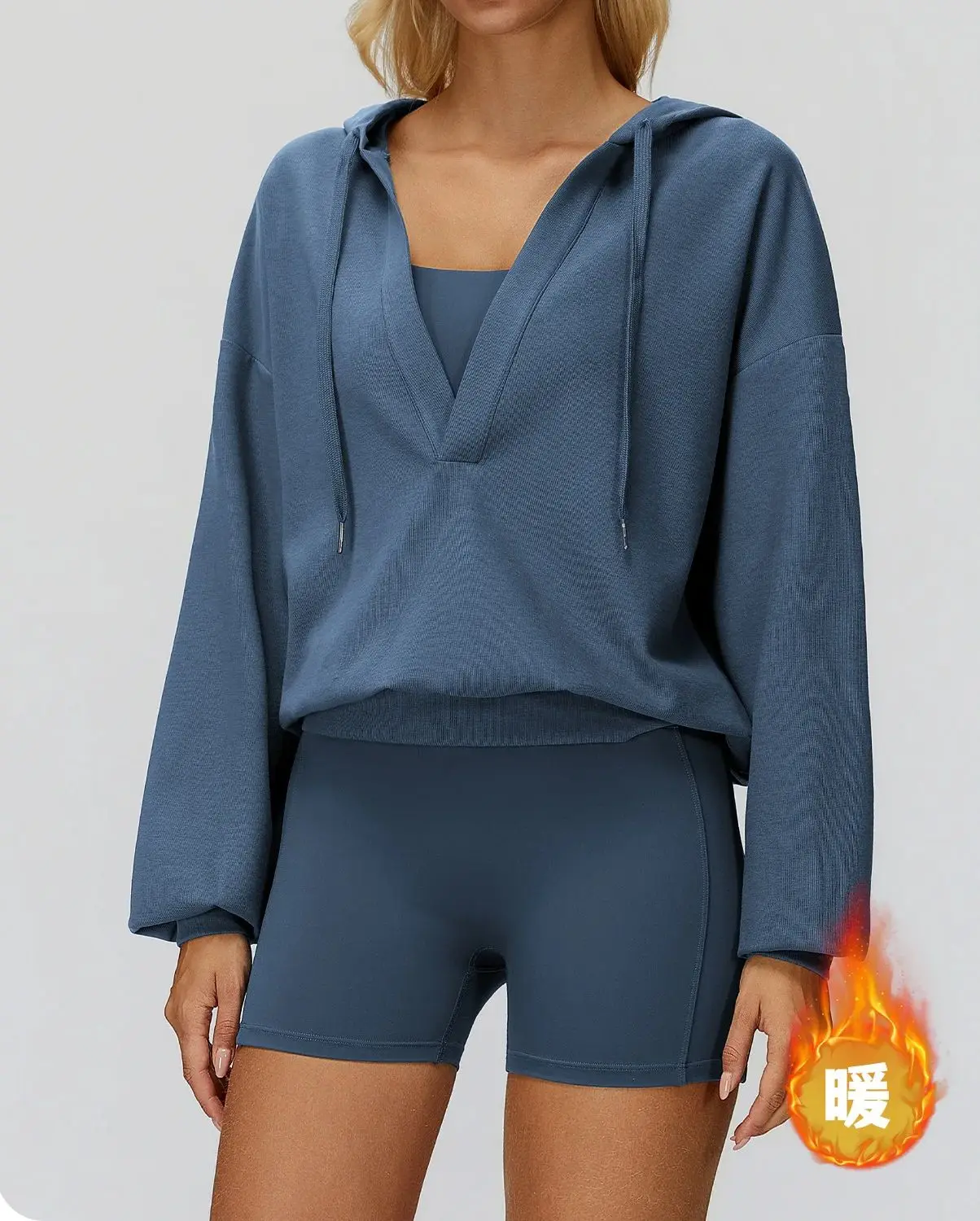 New Female Yoga Long Sleeve Top Hooded Jacket With Large V-neck Loose And Comfortable Outerwear Outdoor Running Sports Jacket
New Female Yoga Long Sleeve Top Hooded Jacket With Large V-neck Loose And Comfortable Outerwear Outdoor Running Sports Jacket