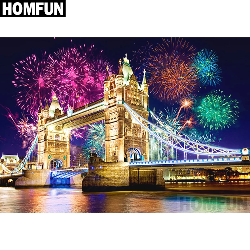 HOMFUN Full Square/Round Drill 5D DIY Diamond Painting "Tower Bridge" Embroidery Cross Stitch 5D Home Decor Gift A02704
HOMFUN Full Square/Round Drill 5D DIY Diamond Painting "Tower Bridge" Embroidery Cross Stitch 5D Home Decor Gift A02704