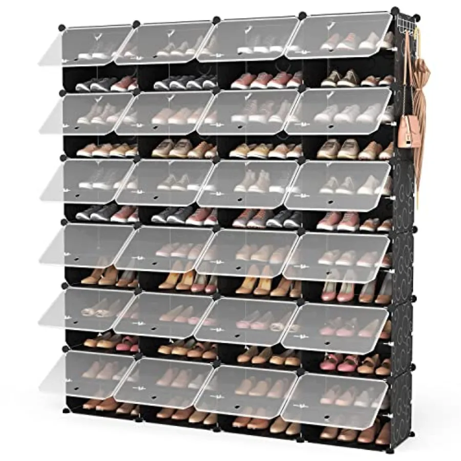 Shoe Storage Cabinet, 12-Tier Shoe Organizer Extra Large Plastic Shoe Rack with Covers Portable Shoe Rack Organizer with Doors
Shoe Storage Cabinet, 12-Tier Shoe Organizer Extra Large Plastic Shoe Rack with Covers Portable Shoe Rack Organizer with Doors