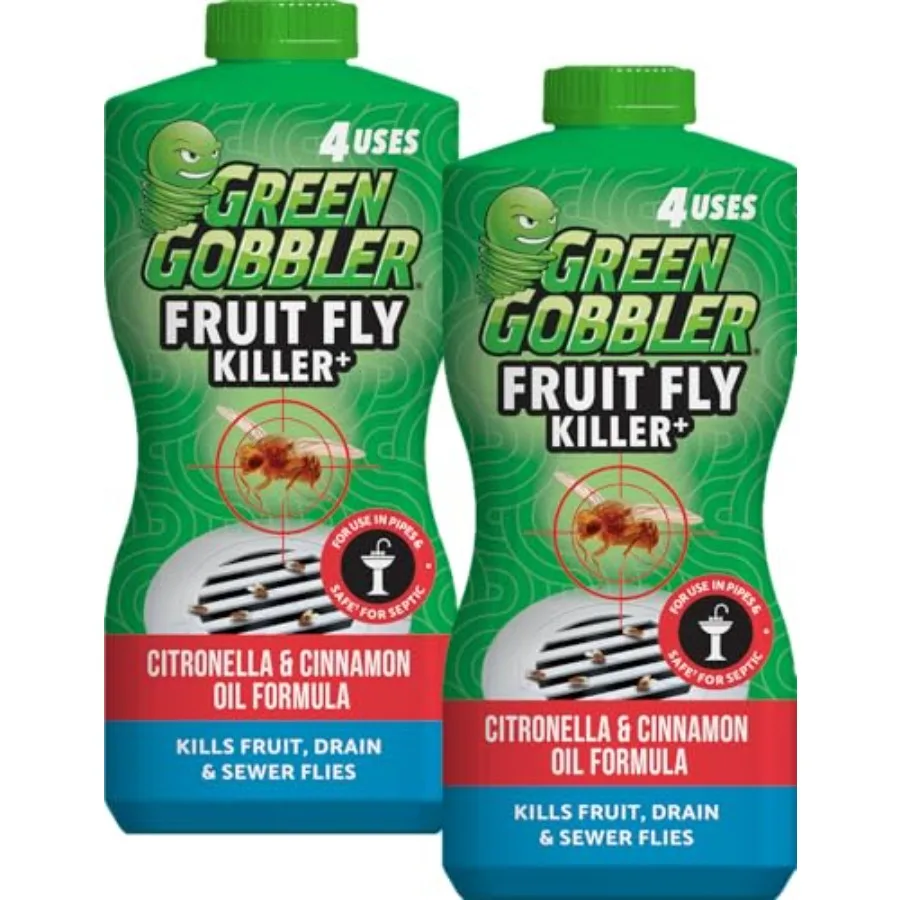Fruit Fly Killer+ - Kills Fruit Flies, Drain Flies and Sewer Flies, Gel Treatment for Use in Sinks and Pipes - Safe for Septic
Fruit Fly Killer+ - Kills Fruit Flies, Drain Flies and Sewer Flies, Gel Treatment for Use in Sinks and Pipes - Safe for Septic