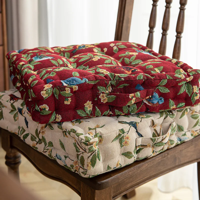 Soft Household Chair Cushion Thickened Dining American Light Luxury Seat Cushion Square Fabric Fart Sedentary Floor Seat Cushion
Soft Household Chair Cushion Thickened Dining American Light Luxury Seat Cushion Square Fabric Fart Sedentary Floor Seat Cushion