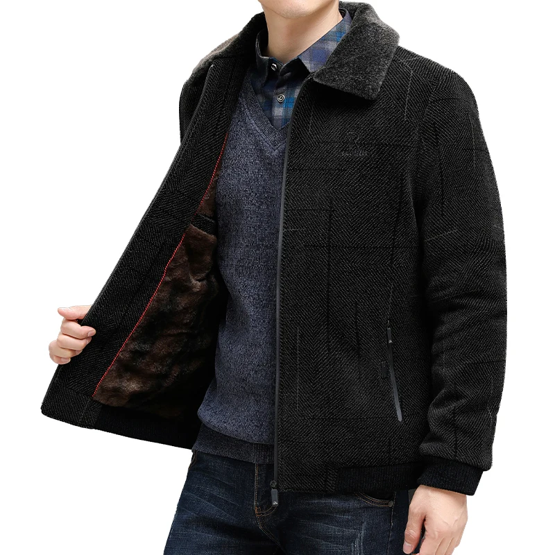 Casual Soft Warm Coats with Pockets Men's Fleece Jackets Full Zip Thick Jacket High Quality Luxury Brand Windproof Woolen Parka
Casual Soft Warm Coats with Pockets Men's Fleece Jackets Full Zip Thick Jacket High Quality Luxury Brand Windproof Woolen Parka