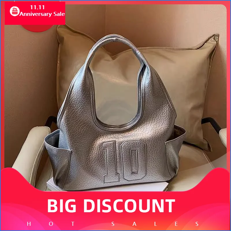 Luxury Women Bag 2025 New Armpit Handbags Women Shoulder Hobos Purse Top-Handle Bag Punk Cool Girls Shopping Packs Large Bolsas
Luxury Women Bag 2025 New Armpit Handbags Women Shoulder Hobos Purse Top-Handle Bag Punk Cool Girls Shopping Packs Large Bolsas
