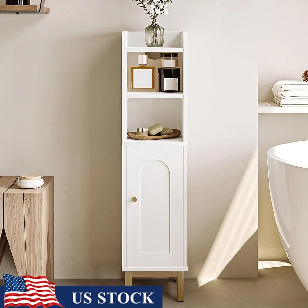 Small Corner Bathroom Storage Cabinet with Adjustable Shelves Bathroom Organizer Floor Cabinet Waterproof Door Narrow Space
Small Corner Bathroom Storage Cabinet with Adjustable Shelves Bathroom Organizer Floor Cabinet Waterproof Door Narrow Space